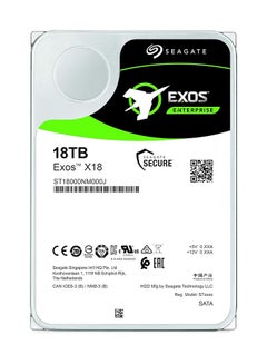 Seagate Exos X18 16TB Enterprise HDD - CMR 3.5 Inch Hyperscale SATA 6Gb/s, 7200 RPM, 512e and 4Kn FastFormat, Low Latency with Enhanced Caching (ST16000NM000J) 16 TB  - Image 2
