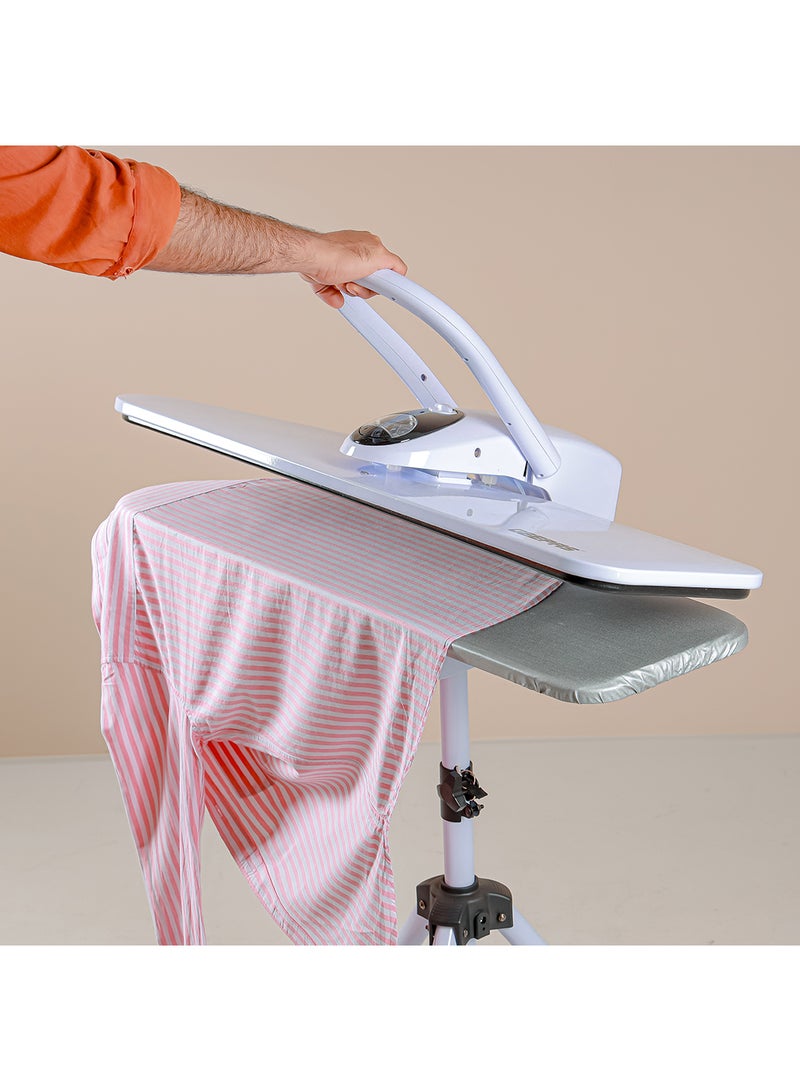 GEEPAS - Digital Steam Press With Stand 38"x10.5", Suitable For All Kinds Of Fabric And Safe For Delicate Fabrics/ Equipped With Metal Plate And 500 ml 2200 W GSP25037 White - Image 1