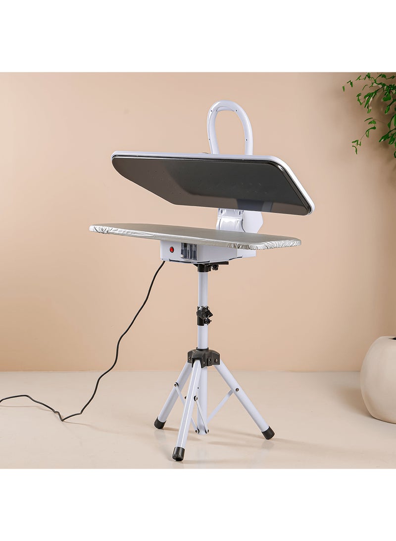 GEEPAS - Digital Steam Press With Stand 38"x10.5", Suitable For All Kinds Of Fabric And Safe For Delicate Fabrics/ Equipped With Metal Plate And 500 ml 2200 W GSP25037 White - Image 1