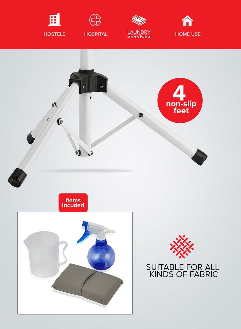 GEEPAS - Digital Steam Press With Stand 38"x10.5", Suitable For All Kinds Of Fabric And Safe For Delicate Fabrics/ Equipped With Metal Plate And 500 ml 2200 W GSP25037 White - Image 1