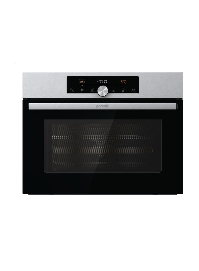 Gorenje Built In Microwave Oven With Grill 50 Liters Capacity 1000 Watts Stainless Steel LED Display BCM4547A10X Silver  - Image 1