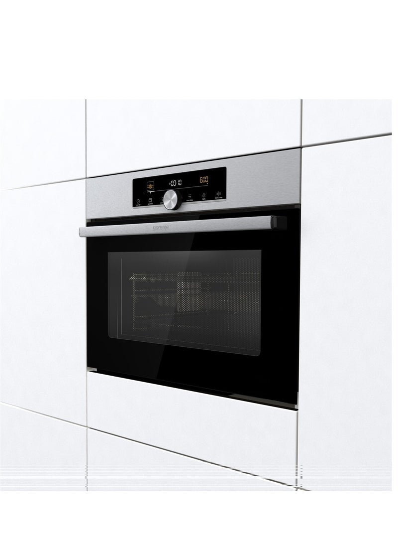 Gorenje Built In Microwave Oven With Grill 50 Liters Capacity 1000 Watts Stainless Steel LED Display BCM4547A10X Silver  - Image 3
