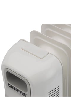 GEEPAS 13 Fins Oil Filled Radiator Heater- 1100W, 1500W, 2600W, High Performance with 3 Heating Settings, Adjustable Thermostat/ Overheat Protection, with Stable Castor Wheels 2600 W GRH28562 White  - Image 4