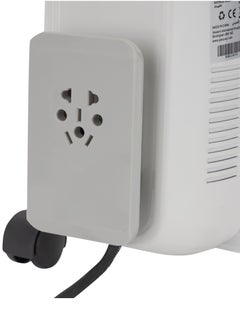 GEEPAS 13 Fins Oil Filled Radiator Heater- 1100W, 1500W, 2600W, High Performance with 3 Heating Settings, Adjustable Thermostat/ Overheat Protection, with Stable Castor Wheels 2600 W GRH28562 White  - Image 5