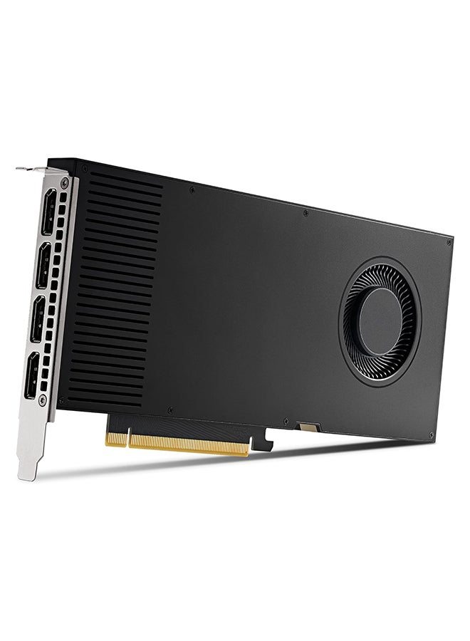 PNY NVIDIA GeForce RTX A4000 Professional Graphic Card 16GB GDDR6 PCI Express 4.0 x16, Dual Slot, 4x DisplayPort, 8K Support, Ultra Quiet Active Fan, VCNRTXA4000-PB Black  - Image 3
