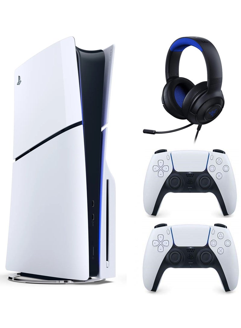 سوني - PlayStation 5 الإصدار القرصي مع DualSense إضافي وـ Kraken X لإصدار الجهاز - الإصدار الرسمي للمملكة العربية السعودية - Image 1
