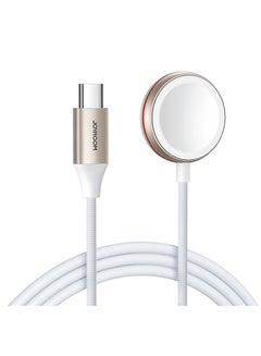 JOYROOM S-IW011 iP Watch Magnetic Charging Cable (USB-C) 1.2m- White  - Image 1