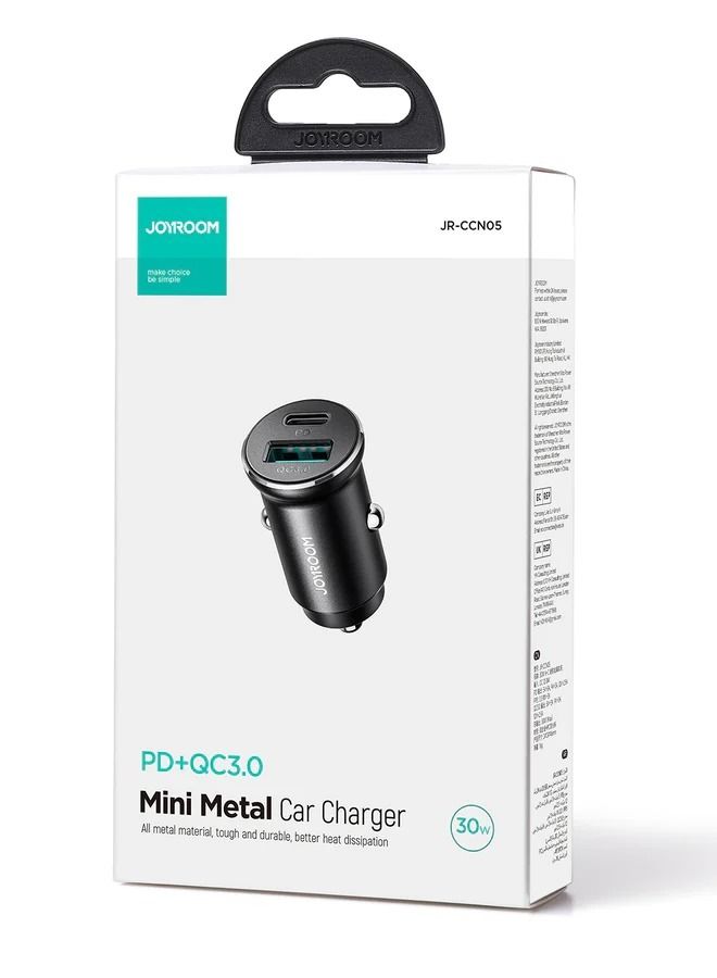 جوي روم JR-CCN05 30W QC3.0+PD شاحن سيارة معدني صغير - Image 5