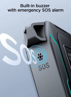 JOYROOM 10000 mAh JR-L017 22.5W Power Bank with Built in 2in1 Cables with SOS light Black  - Image 4