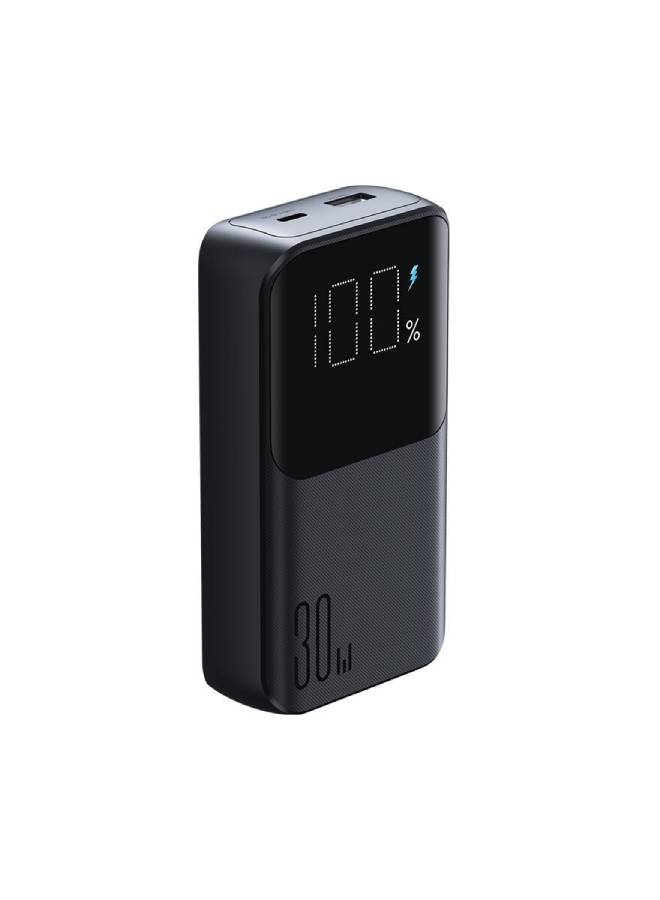 JOYROOM - 10000 mAh Joyroom powerbank 30W 10000mAh with built-in Lightning and USB-C cables black (JR-PBC06) Black - Image 1