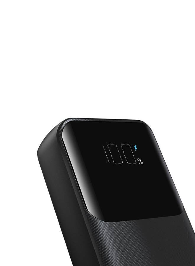 JOYROOM - 10000 mAh Joyroom powerbank 30W 10000mAh with built-in Lightning and USB-C cables black (JR-PBC06) Black - Image 1