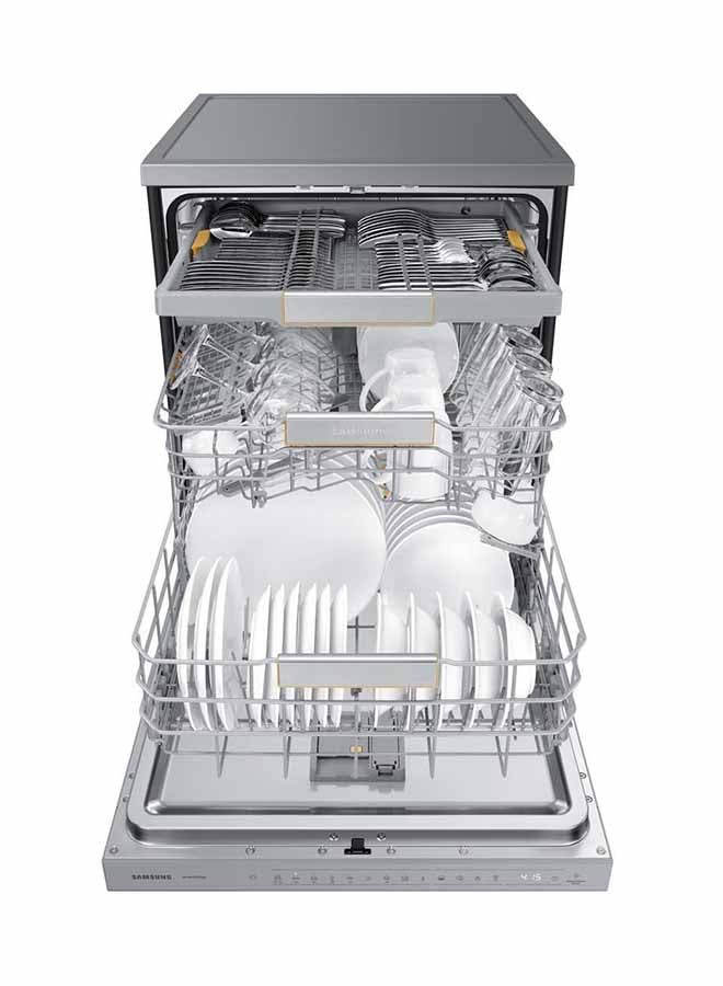 سامسونج غسالة أطباق 14 مكان، واي فاي، 1 لتر، DW60BG850FSLYL، فضي  - Image 4
