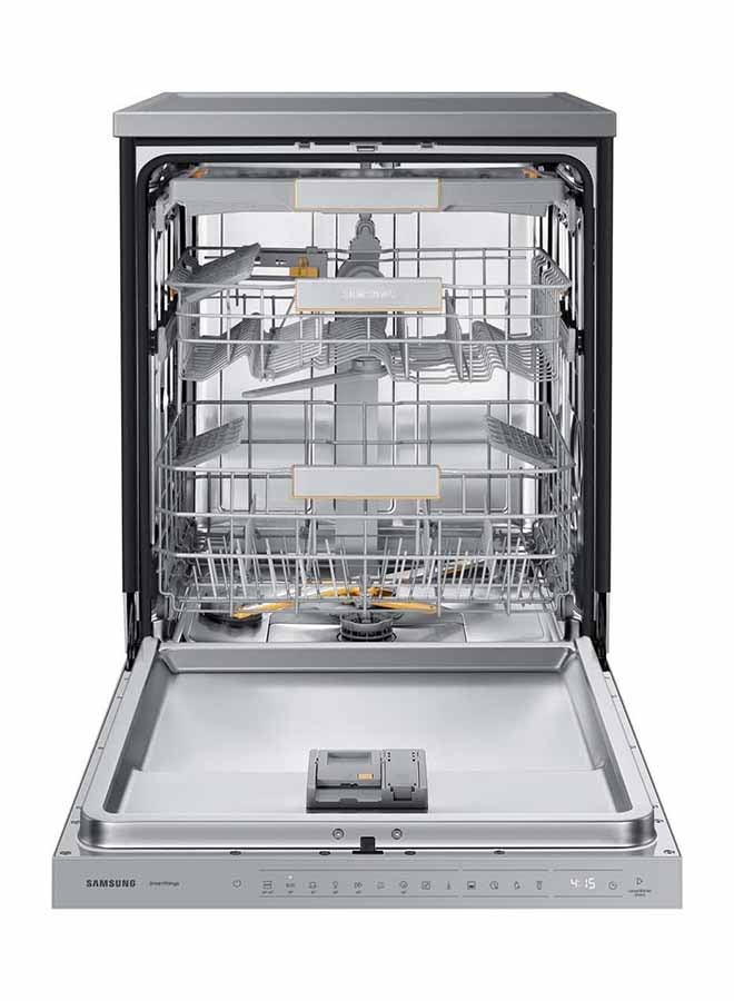 Samsung Dishwasher 14 Place Settings WiFi 1 L DW60BG850FSLYL Silver - Image 3