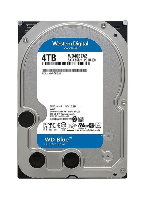 Blue PC Internal Hard Drive Hdd- 5400 Rpm, SATA 6 Gb/s, 256 Mb Cache, 3.5" 4 TB