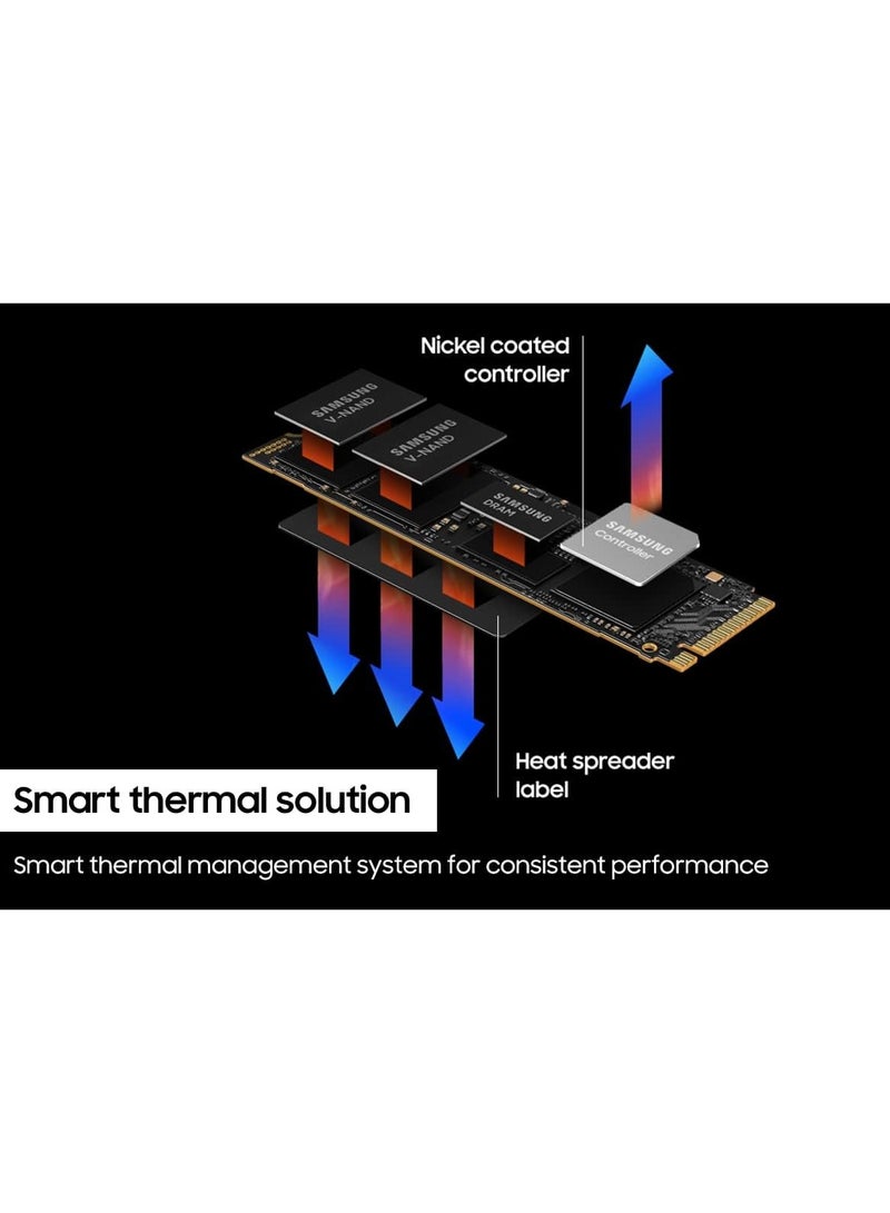 990 Pro Ssd PCIe 4.0 M.2 2280 Internal Solid State Hard Drive, Seq. Read Speeds Up To 7,450 Mb/s For High End Computing, Gaming, And Heavy Duty Workstations 4 TB