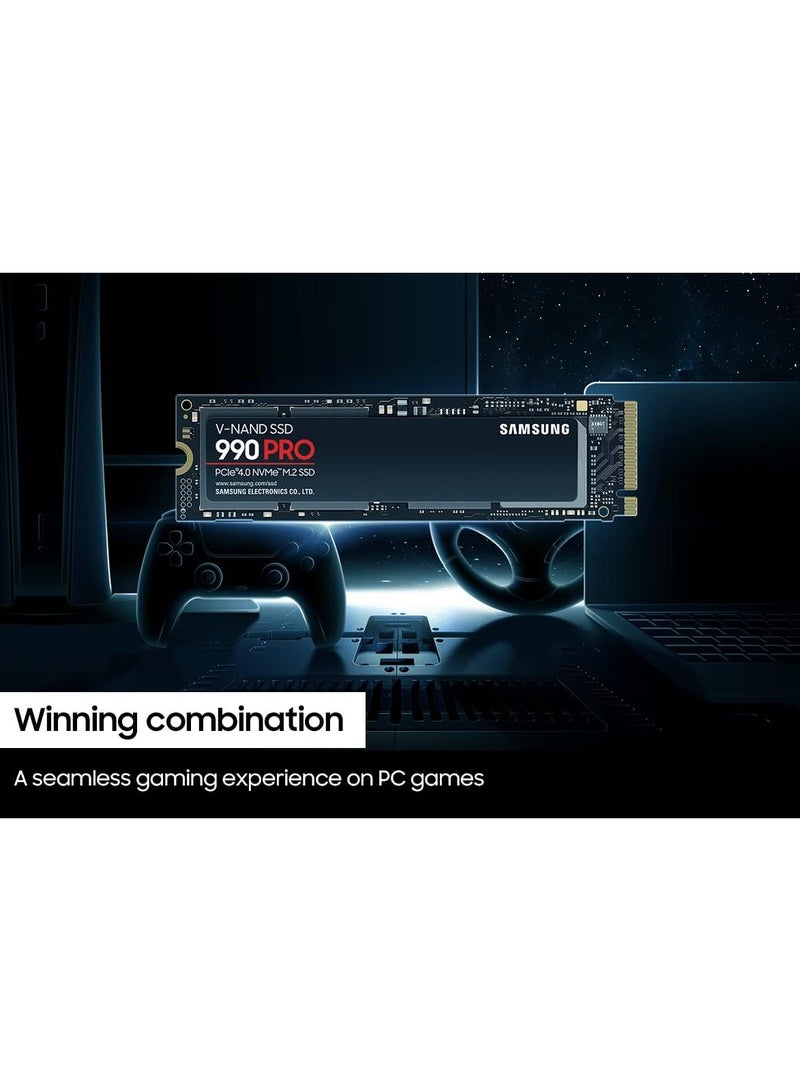 990 Pro Ssd PCIe 4.0 M.2 2280 Internal Solid State Hard Drive, Seq. Read Speeds Up To 7,450 Mb/s For High End Computing, Gaming, And Heavy Duty Workstations 4 TB