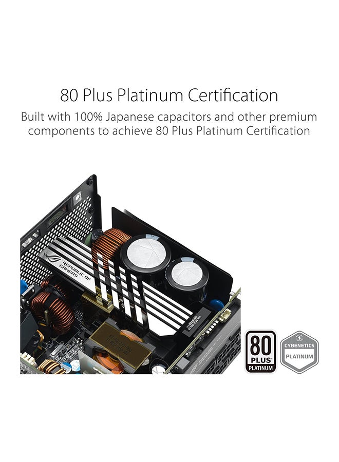 ASUS - Rog Loki SFX-L 1000W Power Supply Unit, 80 Plus Platinum, Fully Modular, PCIe Gen 5.0, 120mm ARGB-Illuminated Fan & Aura Sync, ROG Heatsinks, 0dB Fan Button,  90YE00N1-B0NA00 Black - Image 1