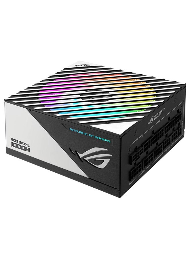 ASUS Rog Loki SFX-L 1000W Power Supply Unit, 80 Plus Platinum, Fully Modular, PCIe Gen 5.0, 120mm ARGB-Illuminated Fan & Aura Sync, ROG Heatsinks, 0dB Fan Button,  90YE00N1-B0NA00 Black  - Image 2