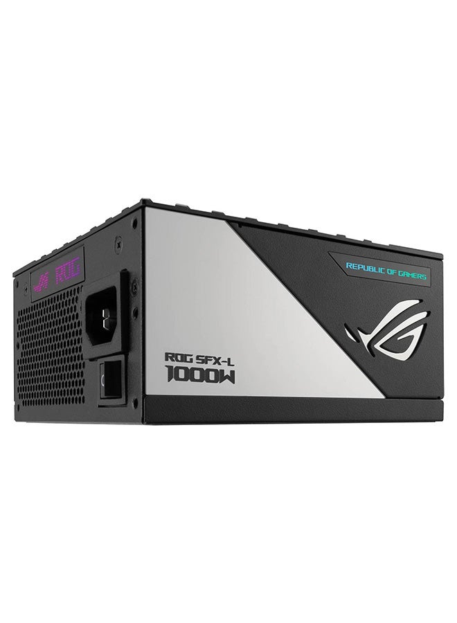 ASUS Rog Loki SFX-L 1000W Power Supply Unit, 80 Plus Platinum, Fully Modular, PCIe Gen 5.0, 120mm ARGB-Illuminated Fan & Aura Sync, ROG Heatsinks, 0dB Fan Button,  90YE00N1-B0NA00 Black  - Image 5