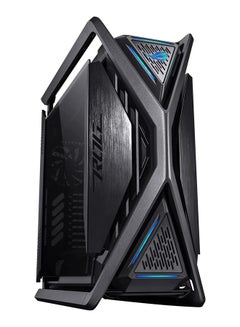 أسوس حافظة الكمبيوتر ROG Hyperion GR701 E-ATX، لوحات جانبية من الزجاج المقسى، مشعاع مزدوج يصل إلى 420 مم، مراوح 4*140 مم، حامل وحدة معالجة الرسومات المعدنية، تخزين المكونات، محور مروحة ARGB، شحن سريع 60 وات، 90DC00F0-B39000  - Image 1