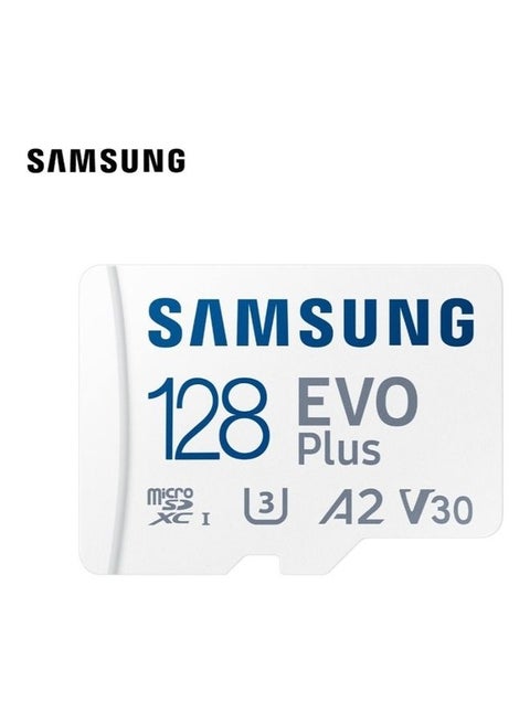 Samsung EVO Plus 128GB SD Card with Adaptor Micro Sd Card Memory Card Up to 130MB/s Expanded Storage For PS5 PS4 Switch Gaming Tablets Smart Phones Camera Security Camera GoPro Done Dash Cam 128 GB