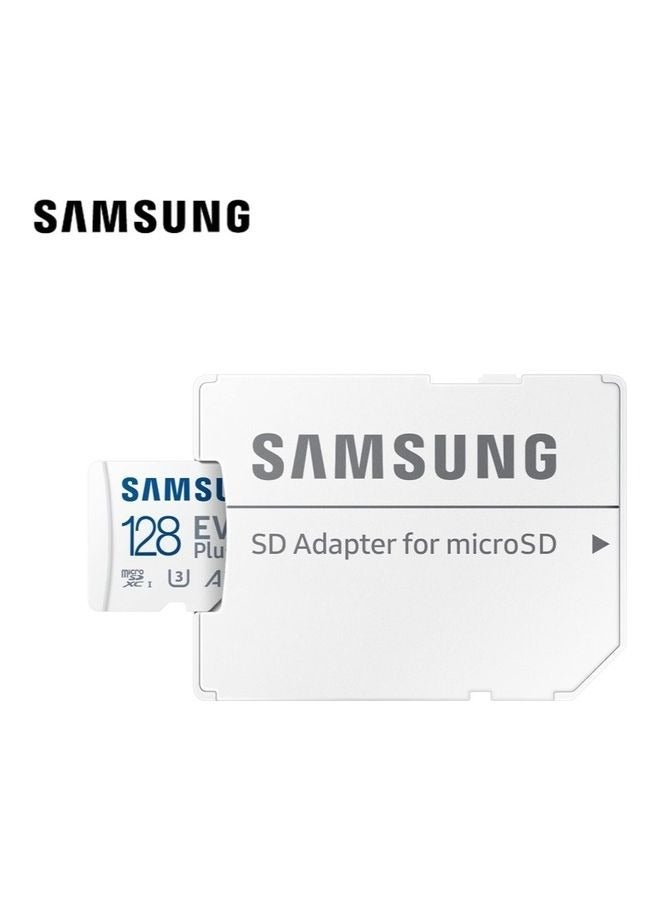 Samsung EVO Plus 128GB SD Card with Adaptor Micro Sd Card Memory Card Up to 130MB/s Expanded Storage For PS5 PS4 Switch Gaming Tablets Smart Phones Camera Security Camera GoPro Done Dash Cam 128 GB