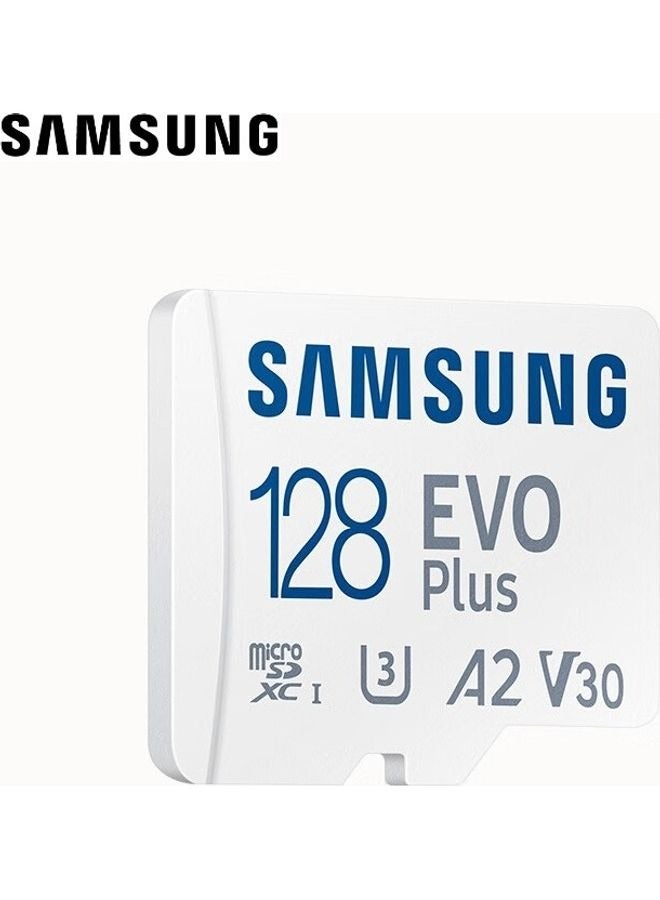 Samsung EVO Plus 128GB SD Card with Adaptor Micro Sd Card Memory Card Up to 130MB/s Expanded Storage For PS5 PS4 Switch Gaming Tablets Smart Phones Camera Security Camera GoPro Done Dash Cam 128 GB