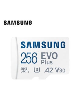 Samsung EVO Plus 256GB SD Card with Adaptor Micro Sd Card Memory Card Up to 130MB/s Expanded Storage For PS5 PS4 Switch Gaming Tablets Smart Phones Camera Security Camera GoPro Done Dash Cam 256 GB