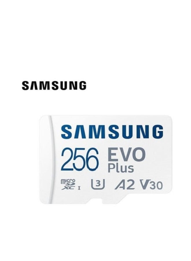 Samsung - Samsung EVO Plus 256GB SD Card with Adaptor Micro Sd Card Memory Card Up to 130MB/s Expanded Storage For PS5 PS4 Switch Gaming Tablets Smart Phones Camera Security Camera GoPro Done Dash Cam 256 GB - Image 1