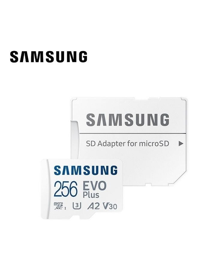 Samsung - Samsung EVO Plus 256GB SD Card with Adaptor Micro Sd Card Memory Card Up to 130MB/s Expanded Storage For PS5 PS4 Switch Gaming Tablets Smart Phones Camera Security Camera GoPro Done Dash Cam 256 GB - Image 1