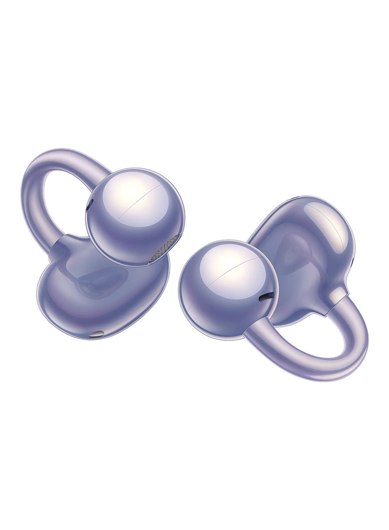HUAWEI - FreeClip Wireless Earphones, Bluetooth Earbuds, Futuristic Aesthetic Design, Feather-Like Wearing, Open-Ear Listening, Long Battery Life, iOS And Android Purple - Image 1