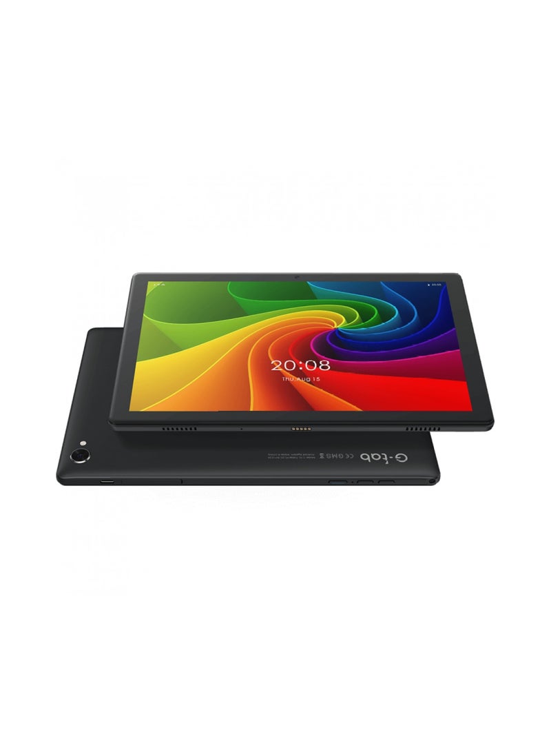 جي تاب C10 Pro Tablet, 10.1 Inch WiFi Kids, Quad Core, 4Gb Ram+64Gb Rom, 5Mp Front+8Mp Rear Camera, IPS LCD, Tempered Glass Touch, 6000mAh Battery | Black + Keyboard  - Image 1