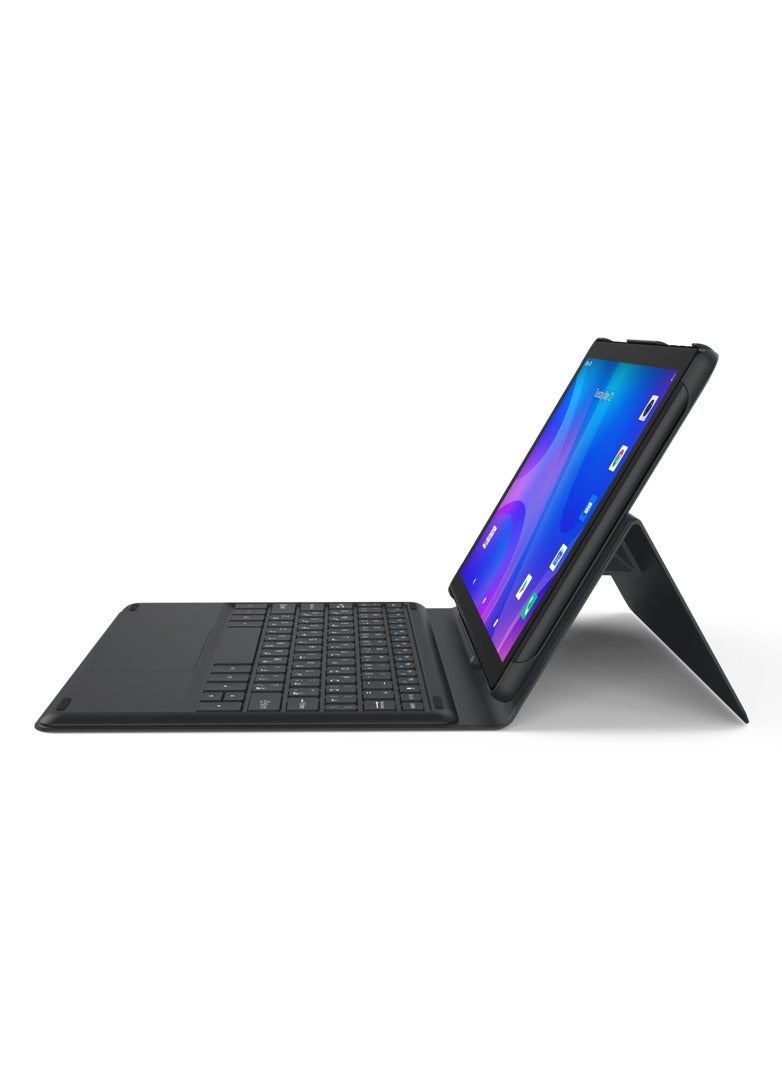 جي تاب C10 Pro Tablet, 10.1 Inch WiFi Kids, Quad Core, 4Gb Ram+64Gb Rom, 5Mp Front+8Mp Rear Camera, IPS LCD, Tempered Glass Touch, 6000mAh Battery | Black + Keyboard  - Image 4