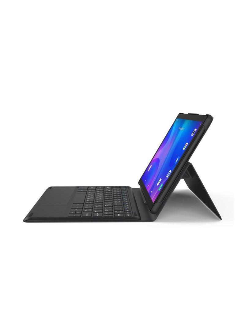جي تاب C10 Pro Tablet, 10.1 Inch WiFi Kids, Quad Core, 4Gb Ram+64Gb Rom, 5Mp Front+8Mp Rear Camera, IPS LCD, Tempered Glass Touch, 6000mAh Battery | Grey + Keyboard  - Image 4
