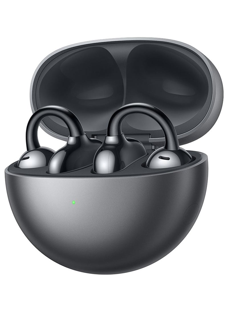HUAWEI FreeClip Wireless Earphones, Bluetooth Earbuds, Futuristic Aesthetic Design, Feather-Like Wearing, Open-Ear Listening, Long Battery Life, iOS And Android Black - Image 1