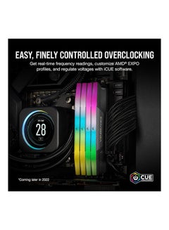 CORSAIR VENGEANCE 64GB (2 x 32GB) RGB DDR5 288-Pin Dual Channel Desktop Memory Kit, 6000 MHz Tested Speed, 40-40-40-77 Latency, AMD EXPO & Intel XMP, Overclock PMIC, Gray | CMH64GX5M2B6000Z40 64 GB  - Image 5