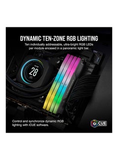 CORSAIR VENGEANCE 64GB (2 x 32GB) RGB DDR5 288-Pin Dual Channel Desktop Memory Kit, 6000 MHz Tested Speed, 40-40-40-77 Latency, AMD EXPO & Intel XMP, Overclock PMIC, Gray | CMH64GX5M2B6000Z40 64 GB  - Image 4