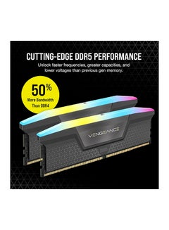 CORSAIR VENGEANCE 64GB (2 x 32GB) RGB DDR5 288-Pin Dual Channel Desktop Memory Kit, 6000 MHz Tested Speed, 40-40-40-77 Latency, AMD EXPO & Intel XMP, Overclock PMIC, Gray | CMH64GX5M2B6000Z40 64 GB  - Image 3