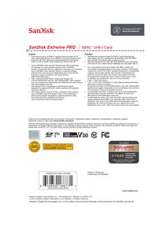 Sandisk SanDisk 512GB Extreme PRO UHS-I SDXC Memory Card 512 GB  - Image 5