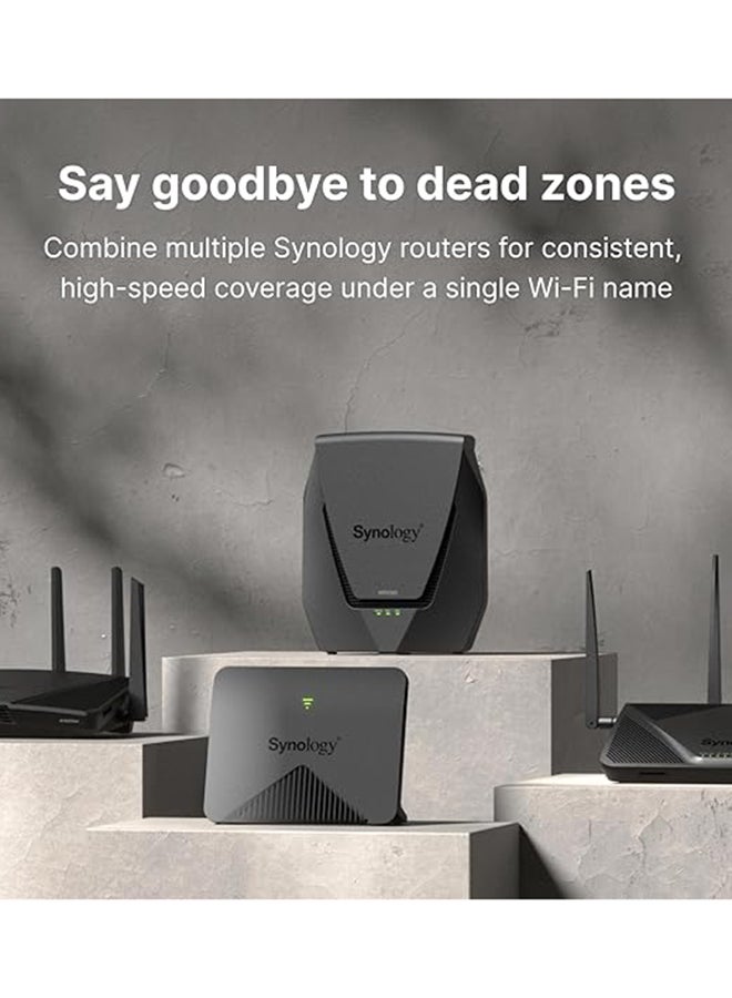 Synology WRX560 - Dual-Band Wi-Fi 6 Router, 2.5Gbps Ethernet, VLAN segmentation, Multiple SSIDs, parental controls, Threat Prevention, VPN (US Version) Black - Image 3