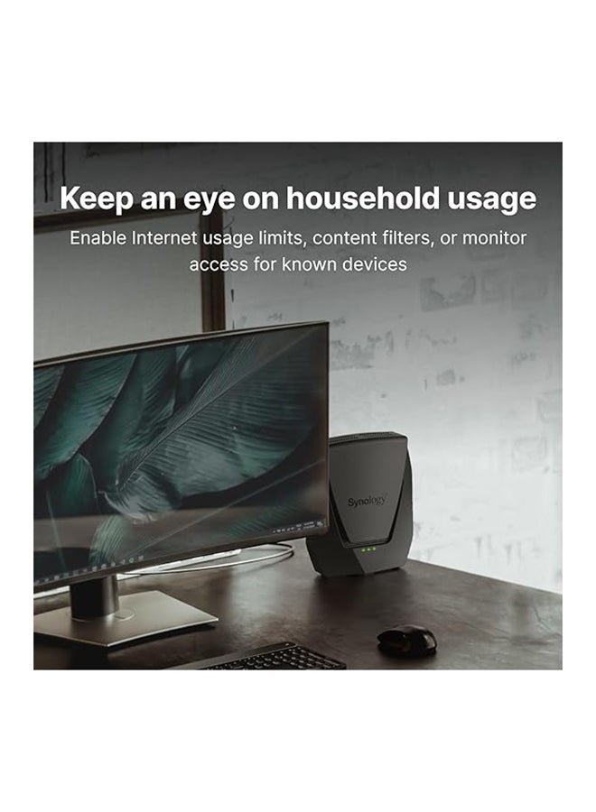 Synology WRX560 - Dual-Band Wi-Fi 6 Router, 2.5Gbps Ethernet, VLAN segmentation, Multiple SSIDs, parental controls, Threat Prevention, VPN (US Version) Black - Image 5