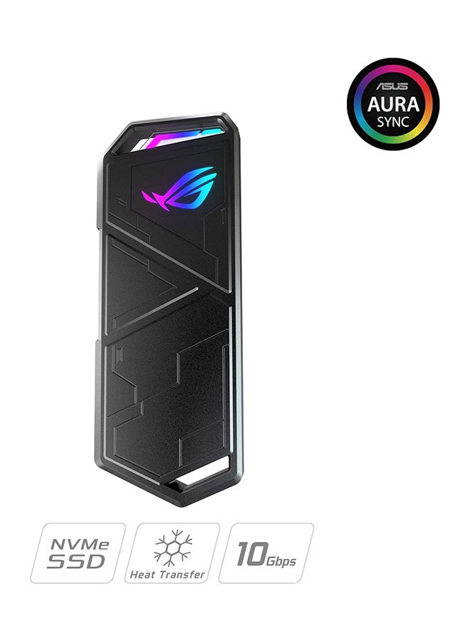 ROG Strix Arion Lite M.2 NVMe SSD External Portable Enclosure Case, USB 3.2 GEN2 Type-C, 10 Gbps, 5V, Black | 90DD02H0-M09010 8 TB