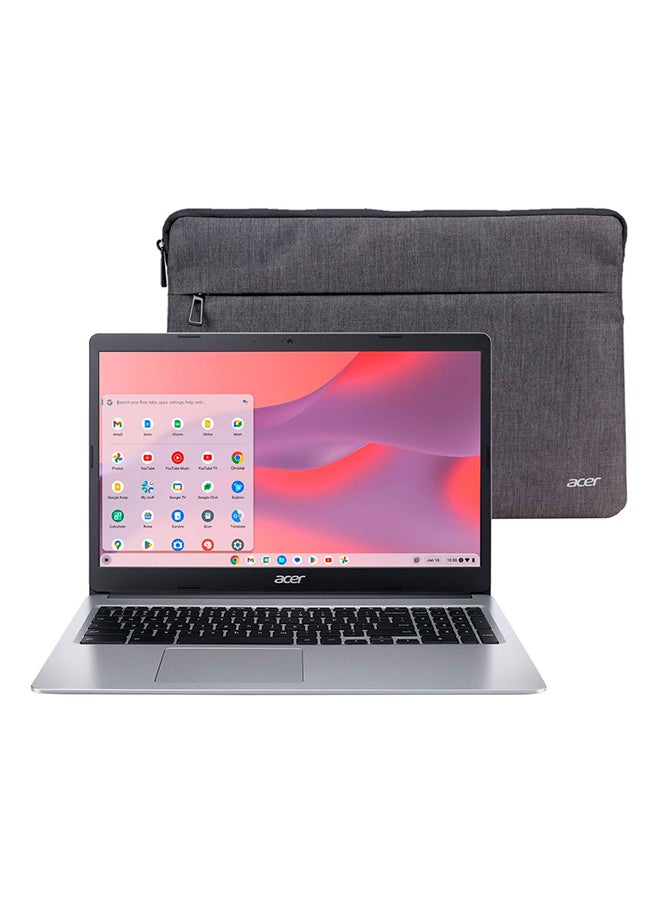 Chromebook 315 15.6" HD Display Laptop Intel Celeron N4020 With 4GB LPDDR4 64GB eMMC/Chrome OS English Pure Silver English Pure Silver