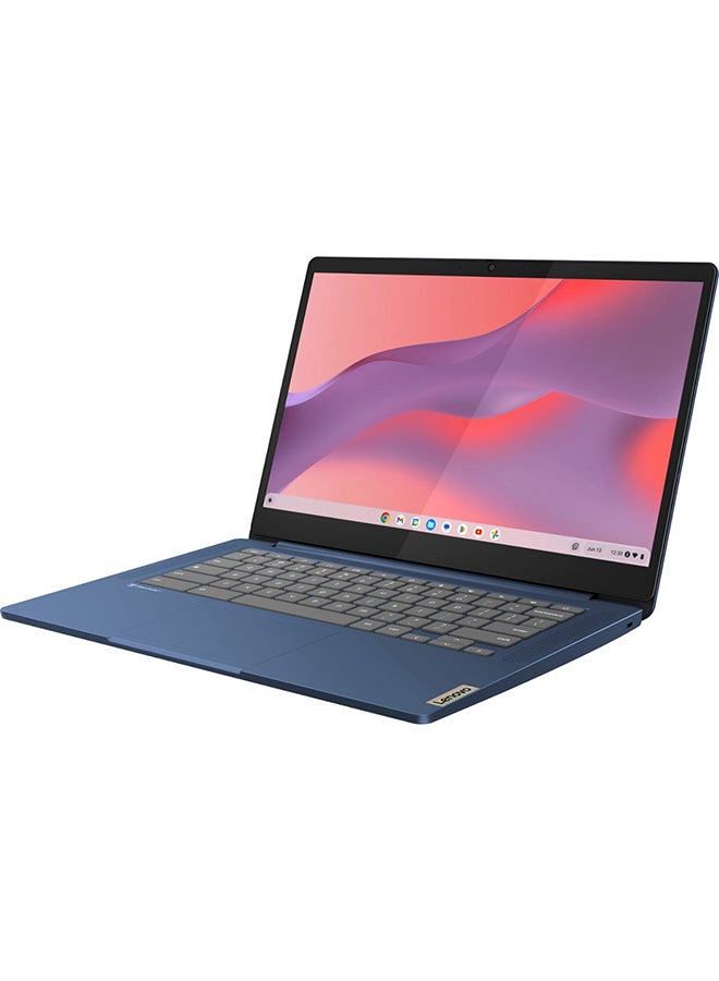 Lenovo - IdeaPad Slim 3 Chromebook Laptop 14 Inch FHD Touchscreen Laptop MediaTek Kompanio 520/4GB Memory/64GB eMMC/International Version English Abyss Blue - Image 1