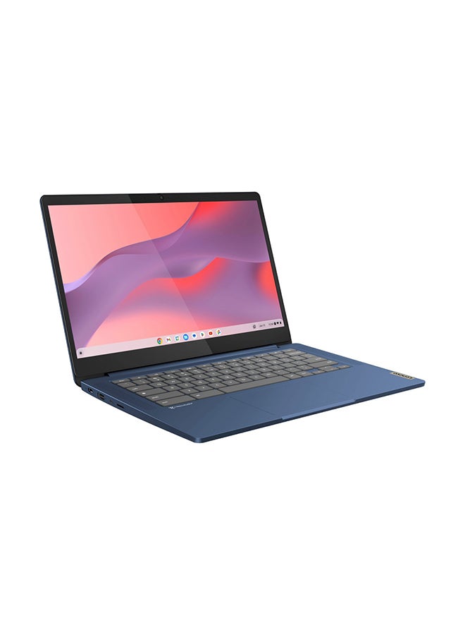 Lenovo - IdeaPad Slim 3 Chromebook Laptop 14 Inch FHD Touchscreen Laptop MediaTek Kompanio 520/4GB Memory/64GB eMMC/International Version English Abyss Blue - Image 1