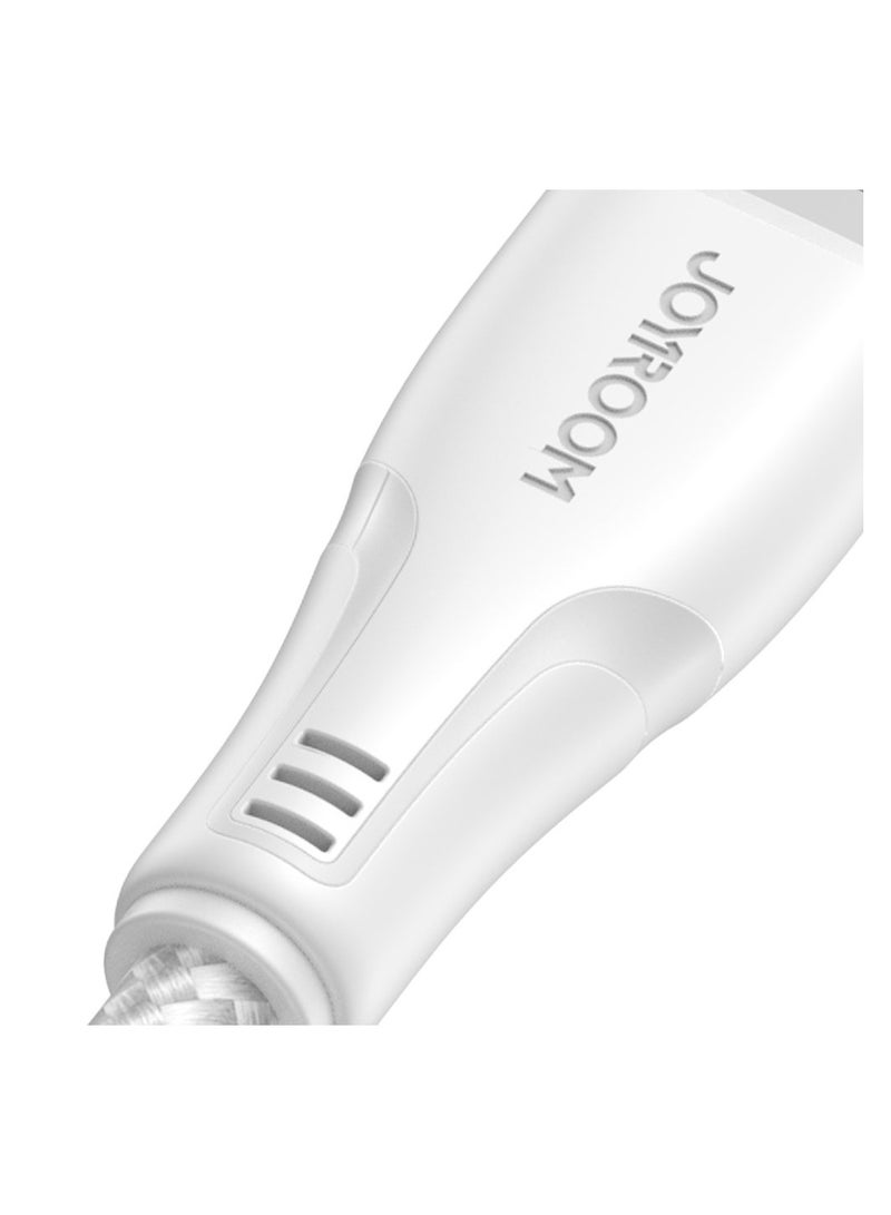JOYROOM - Joyroom cable USB - Lightning 2.4A 0.25m (S-UL012A11) White - Image 1