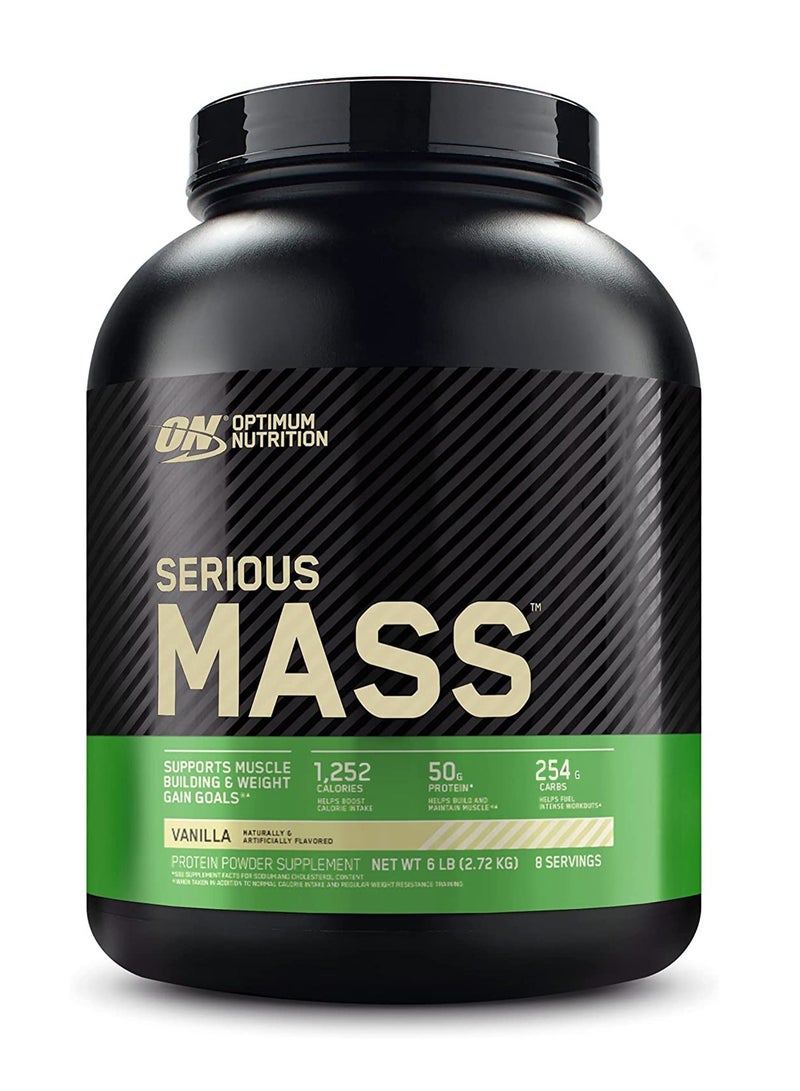 Optimum Nutrition Serious Mass Vanilla 6 lb  - Image 1