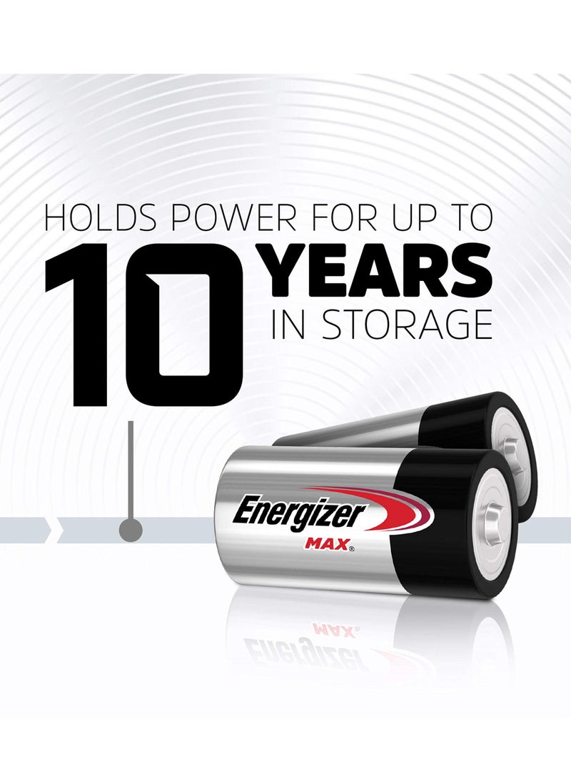Energizer - Batteries D2 Square Max Alkaline Silver/Black - Image 1