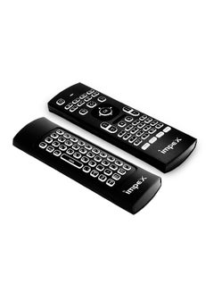 Air Mouse 2.4G 3D With Wireless Keyboard Infrared Remote Control And IR Learning, Support Motion Sensing Games, Voice Input For Smart TV, Android TV Box, Mini PC, HTPC, Projector, Mac OS Black