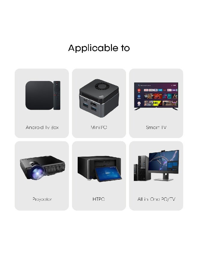 Impex - Air Mouse 2.4G 3D With Wireless Keyboard Infrared Remote Control And IR Learning, Support Motion Sensing Games, Voice Input For Smart TV, Android TV Box, Mini PC, HTPC, Projector, Mac OS Black - Image 1